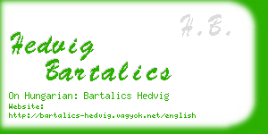 hedvig bartalics business card